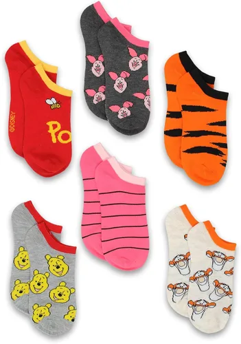 Vista 3 de Winnie the Pooh - Calcetines para mujer 6 unidades para niñosniñosniñosniñosadolescentesadultos