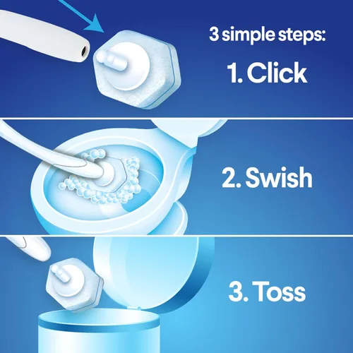 Vista 4 de Clorox ToiletWand - Recambios desinfectantes, cabezas de varita desechables, 30 unidades (el paquete puede variar)