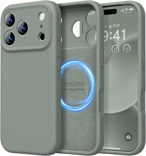 Vista 287 de LOVE 3000 Diseñada para Funda iPhone Air, Silicona Premium [Compatible con Magsafe][Forro de Microfibra Suave Anti-Rayones] Funda Protectora