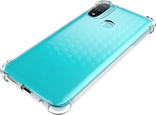 Vista 4 de USTIYA Funda para Motorola E20/E30/E40 Clear TPU Cuatro Esquinas Moto E20 Funda Protectora Transparente Suave Funda
