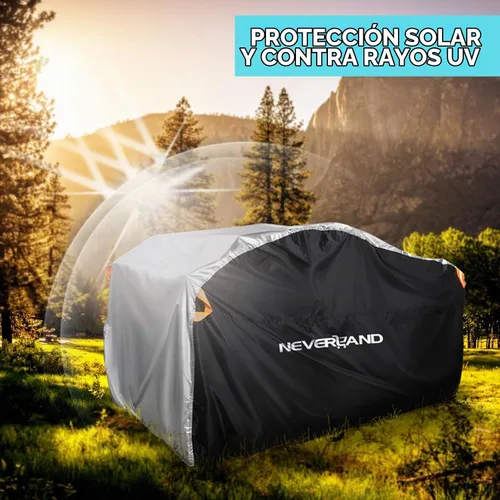 Vista 7 de NEVERLAND Cubierta para ATV impermeable, resistente, XL, cubierta universal cuádruple, cubierta de almacenamiento al aire libre, cubierta de lluvia