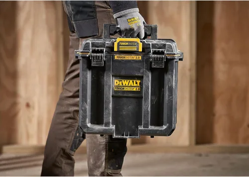 Vista 9 de DEWALT TOUGHSYSTEM 2.0 Caja de herramientas profunda compacta y duradera con divisores extraíbles (DWST08035)
