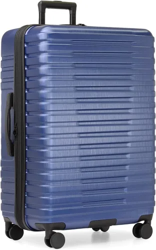 Vista 24 de U.S. Traveler Boren - Maleta de viaje extensible rígida con 8 ruedas giratorias, color negro, juego de 2 piezas