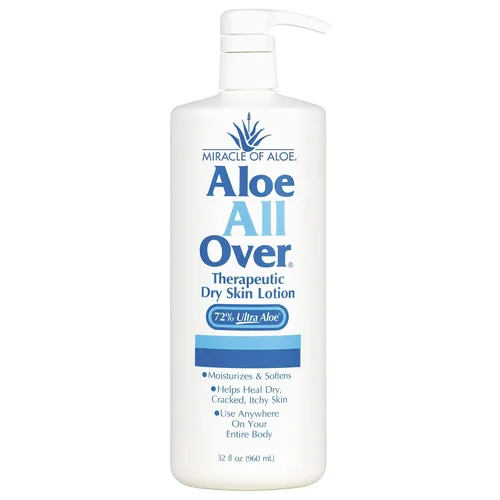 Vista 12 de Miracle of Aloe Loción súper hidratante para la piel seca de Aloe All Over (paquete de 3, 1 onza) - Fabricado con gel de aloe vera 72% UltraAloe