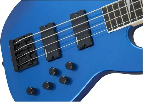 Vista 2 de Jackson JS Series Concert Bass JS3, diapasón de amaranto azul metálico
