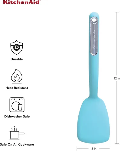 Vista 2 de KitchenAid Volteador corto, 12 pulgadas, Aqua