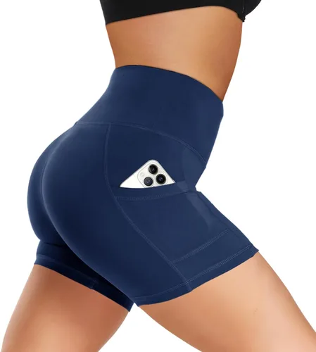 Vista 58 de Biker Shorts for Women with Pockets - 8"/5"/3" Booty Black Spandex Shorts Verde militar
