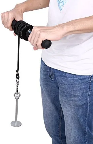 Vista 5 de Entrenador de rodillos de muñeca y antebrazo, entrenador de antebrazo, entrenamiento de fuerza de brazo, equipo de fitness para gimnasio en casa