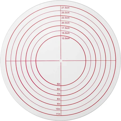 Vista 15 de Restaurantware Pastry Tek - Tocadiscos para tartas de 12 pulgadas, 1 soporte giratorio resistente para tartas, base antideslizante con interruptor