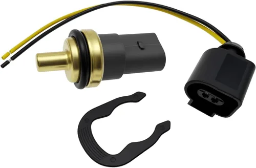 Vista 2 de Sensor de temperatura del refrigerante del motor con arnés de conector Pigtail 06A919501 Compatible con A3 A4 A6 A8 Quattro Q7 Beetle Eo-s GTI