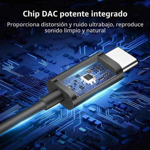 Vista 3 de APETOO Auriculares USB C con micrófono y control de volumen HiFi Stereo