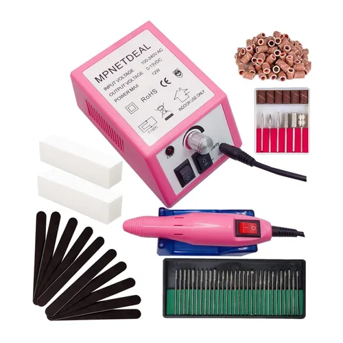 Vista 11 de Mpnetdeal - Taladro de uñas eléctrico, juego de máquina de taladro y lima para uñas acrílicas