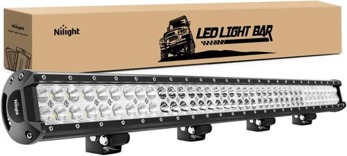 Vista 9 de Nilight 39 Pulgadas 252W Barra de Luz LED Combo Puntal y Dispersión 24V 12V Iluminación para Barco, Iluminación de Conducción Todoterreno, Luces