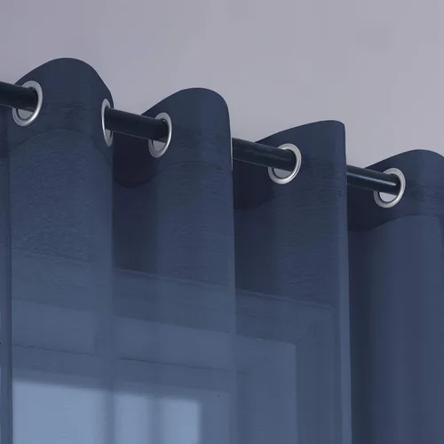 Vista 3 de KOUFALL Cortinas transparentes con ojales