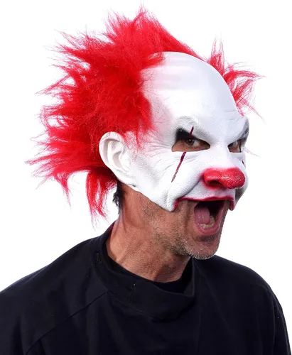 Vista 5 de Zagone Studios Carnival Creep Evil Scary payaso máscara blanca