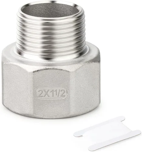 Vista 27 de TAISHER 1 pieza de 25 mm NPT macho x 50 mm NPT hembra, adaptador reductor, pieza de tubería de acero inoxidable 304