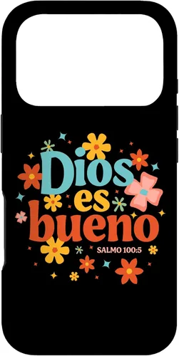 Vista 30 de Funda religiosa de la Biblia para iPhone 16 Dios Es Bueno Spanish Christian Jesus God