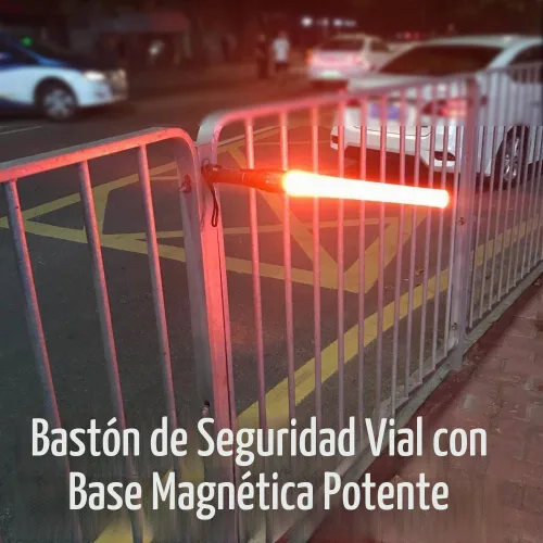 Vista 7 de Varita de tráfico de 16 pulgadas, pequeña luz LED naranja de señal de seguridad, linterna de trabajo con modos intermitentes de cono, cordón