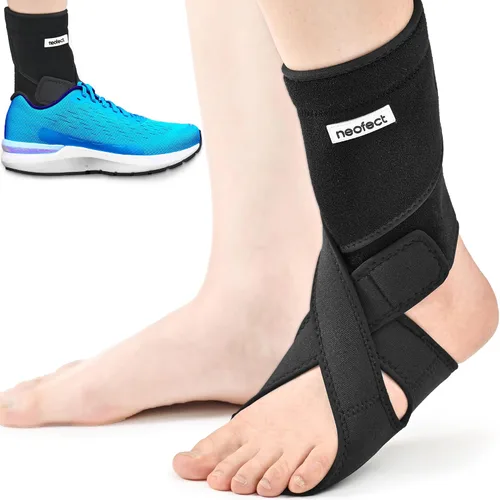 Vista 10 de Férula para Pie Caído - Férula de Tobillo AFO Ajustable para Caminar y Recuperación de Accidente Cerebrovascular, Material Transpirable para Soporte