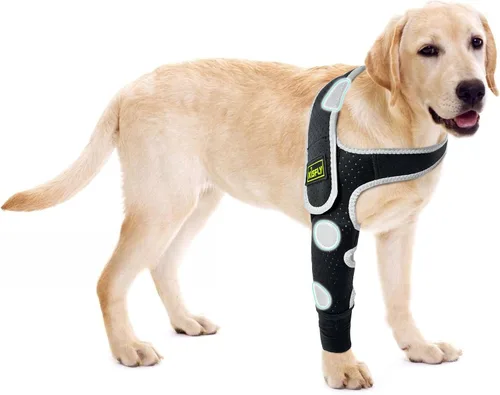 Vista 16 de Codera para perro y pierna delantera para perro para dejar de lamer, protector de codo de perro y coderas de higroma para perros, mangas