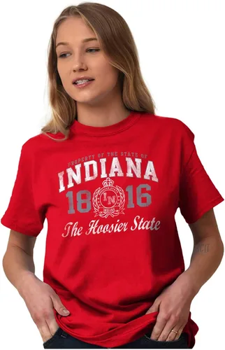 Vista 4 de Indiana Midwestern Souvenir Tourist in Crewneck Camisetas Mujer