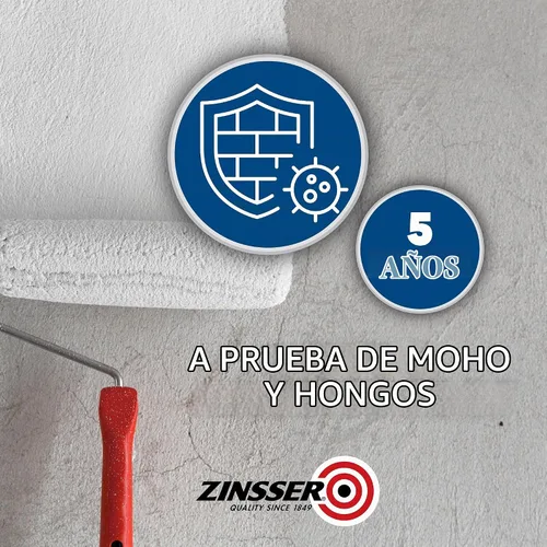 Vista 3 de Zinsser 02774 PERMA-WHITE - Pintura interior a prueba de moho y moho
