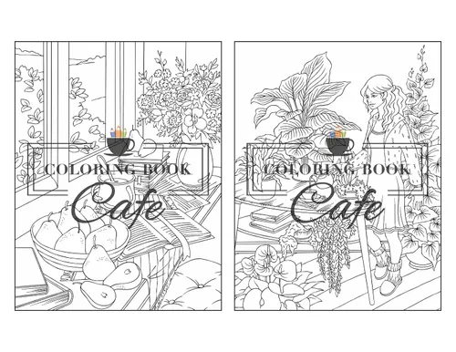 Vista 8 de Home Sweet Home Coloring Book for Adults Fun and Relaxing Interior Home Designs with Beautifully Furnished Rooms and Welcoming Outdoor Spaces