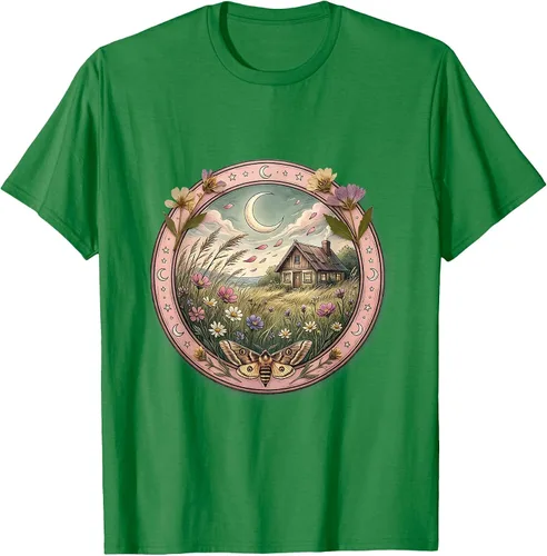 Vista 3 de Men's Flowy Maxi Dress Caught in Ocean Breeze T-Shirt Heather Blue