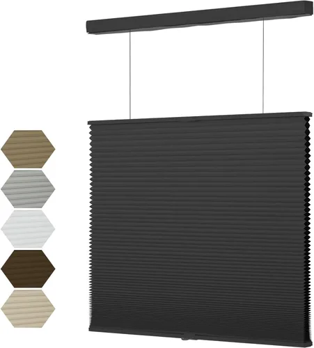 Vista 17 de MYshade Top Down Bottom Up (TDBU) - Persianas celulares sin cordones, persianas de panal de 1.5 pulgadas con filtro de luz para ventanas