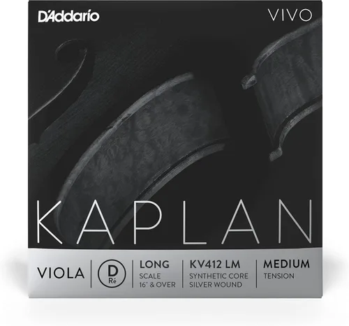 Vista 14 de D'Addario Kaplan Vivo - Cuerda de viola individual A - KV411 LM - Cuerdas de viola - Escala larga, tensión media