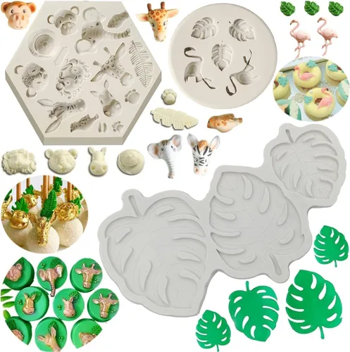 Vista 9 de Molde de rosas Molde de silicona para tartas de chocolate Sugarcraft Decorar Fondant Fimo Herramientas 4 Tamaño Rosa 2 Piezas