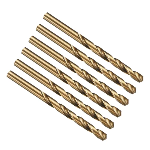 Vista 145 de PATIKIL Broca Jobber de 0.039 in, vástago recto M35 cobalto 5% acero de alta velocidad 135° acabado dorado para metal duro de acero inoxidable - 2