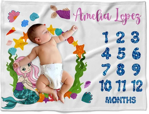Vista 11 de Manta de bebé de alpaca personalizada, manta de bebé con nombre personalizado, decoración de guardería de cactus, recién nacido, regalos