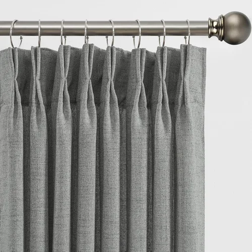 Vista 29 de RAIN CITY - Juego de 2 cortinas de 45 pulgadas de largo con plisado con pellizco, cortinas semitraslúcidas para dormitorio, cuarto de bebé