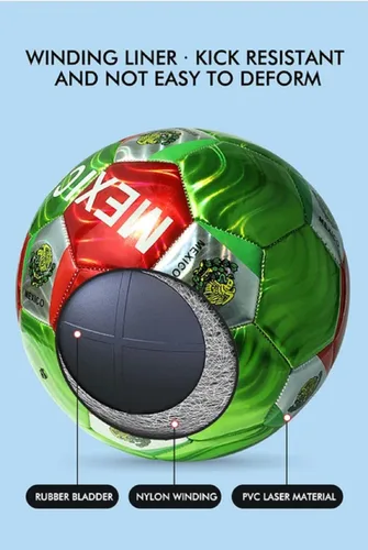 Vista 2 de Balón de fútbol tamaño 5 – EE. UU., Barcelona, El Salvador, España, México, Italia, Brasil, Polonia, Guatemala, Madrid, Argentina, 5