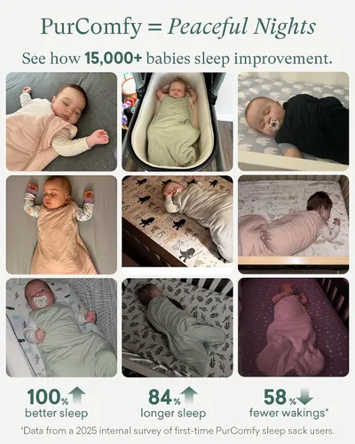Vista 3 de PurComfy Saco de dormir súper suave de 0.5 TOG, saco de dormir de viscosa de bambú de primera calidad, manta delgada para bebé, saco de dormir