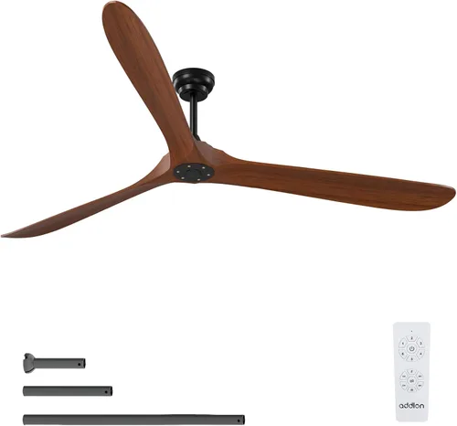 Vista 16 de addlon Ventiladores de techo de madera maciza de 42 pulgadas con luces