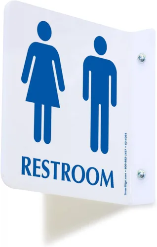 Vista 10 de SmartSign Letrero unisex de 6 x 9 pulgadas con pictogramas para silla de ruedas para hombres/mujeres/discapacitados, metal de latón de 40 mil