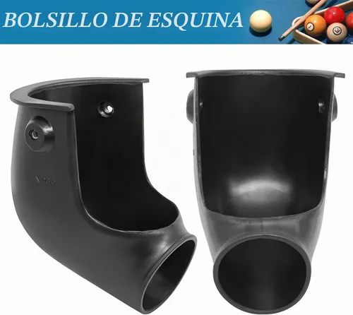 Vista 2 de Bolsillos de repuesto para mesa de billar, juego de 6 bolsillos para mesa de billar