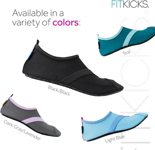 Vista 3 de FITKICKS Zapatos de agua deportivos plegables para mujer, estilo de vida activo, minimalistas, descalzos, para yoga