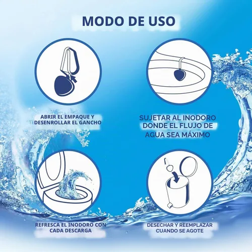 Vista 3 de Lysol Limpiador automático de inodoro en el tazón, limpia y refresca la taza del inodoro, aroma Atlantic Fresh, 8 unidades (paquete de 4)