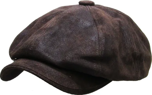 Vista 21 de KBETHOS Gorras clásicas de periódicos de la colección Ivy de Ascot de cuero fabricadas en Estados Unidos