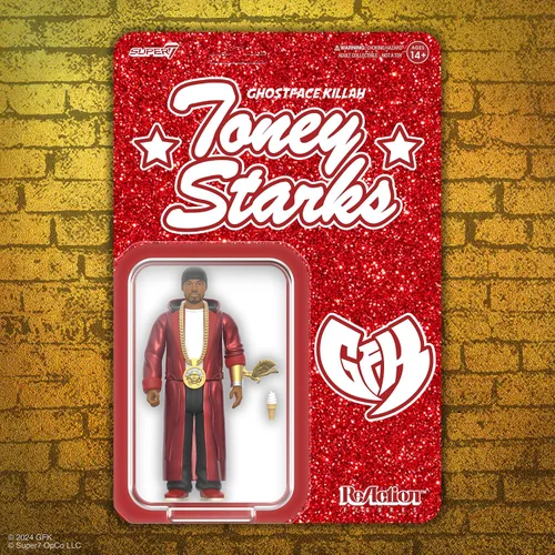 Vista 6 de Super7 Ghostface Killah Toney Starks Figura de Reacción – Figura de Acción Ghostface Killah de 3.75" con Accesorios Coleccionables de Hip Hop
