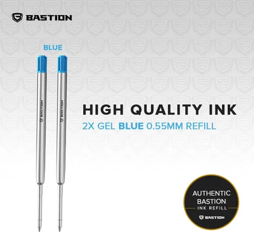 Vista 7 de BASTION Bolt Action Pen Acero inoxidable Cartucho de tinta de gel extra de punta fina, combo de regalo de graduación para ella, él, hija, hijo