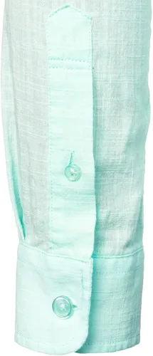 Vista 6 de ZEROYAA Camisas de algodón y lino de manga larga con botones y bolsillo para hombre