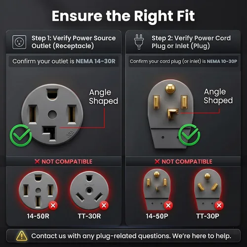 Vista 5 de GEARit Cable de extensión para secadora de 30 amperios, cable de extensión NEMA 14-30 de 4 puntas, NEMA 14-30P a 14-30R, 125/250 V resistente 10/4