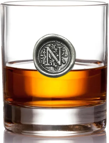 Vista 9 de English Pewter Company - Vaso de whisky antiguo de 11 onzas con inicial de monograma, regalos únicos para hombres, regalos personalizados con tu