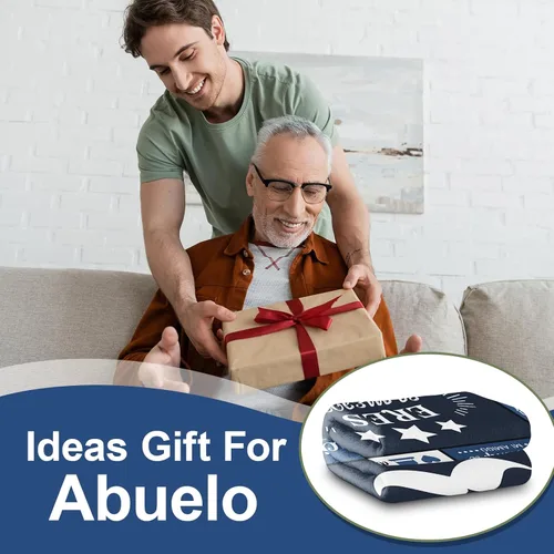 Vista 2 de Regalos para Abuelo en español, Regalo para Abuelo Manta Throw 60"x50", El Mejor Abuelo Del Mundo, Regalos para Abuelito, Regalos para Abuelito Día