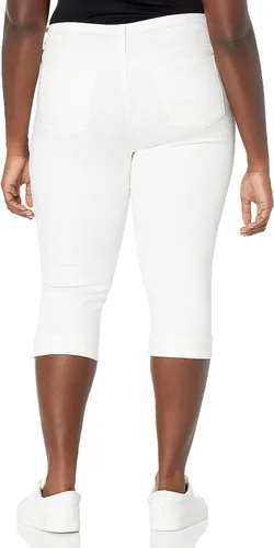 Vista 2 de NYDJ Jeans cortos con puños cortos Petite Marilyn para mujer