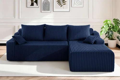 Vista 50 de HABUTWAY Sofá modular modular de 101 pulgadas con asiento profundo, moderno sofá convertible en forma de L, sofá tapizado con diván para sala